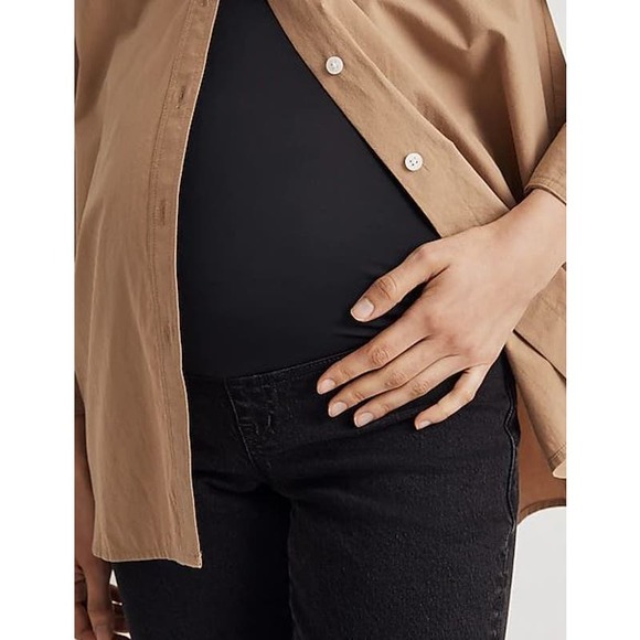 Madewell The Maternity Over-The-Belly '90s Straight Jean Belmere Wash Women's 29 - Picture 6 of 9